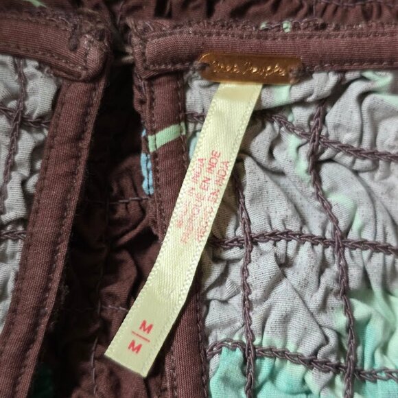 Free People Carino Printed Set in French Chocolate M - Picture 9 of 11